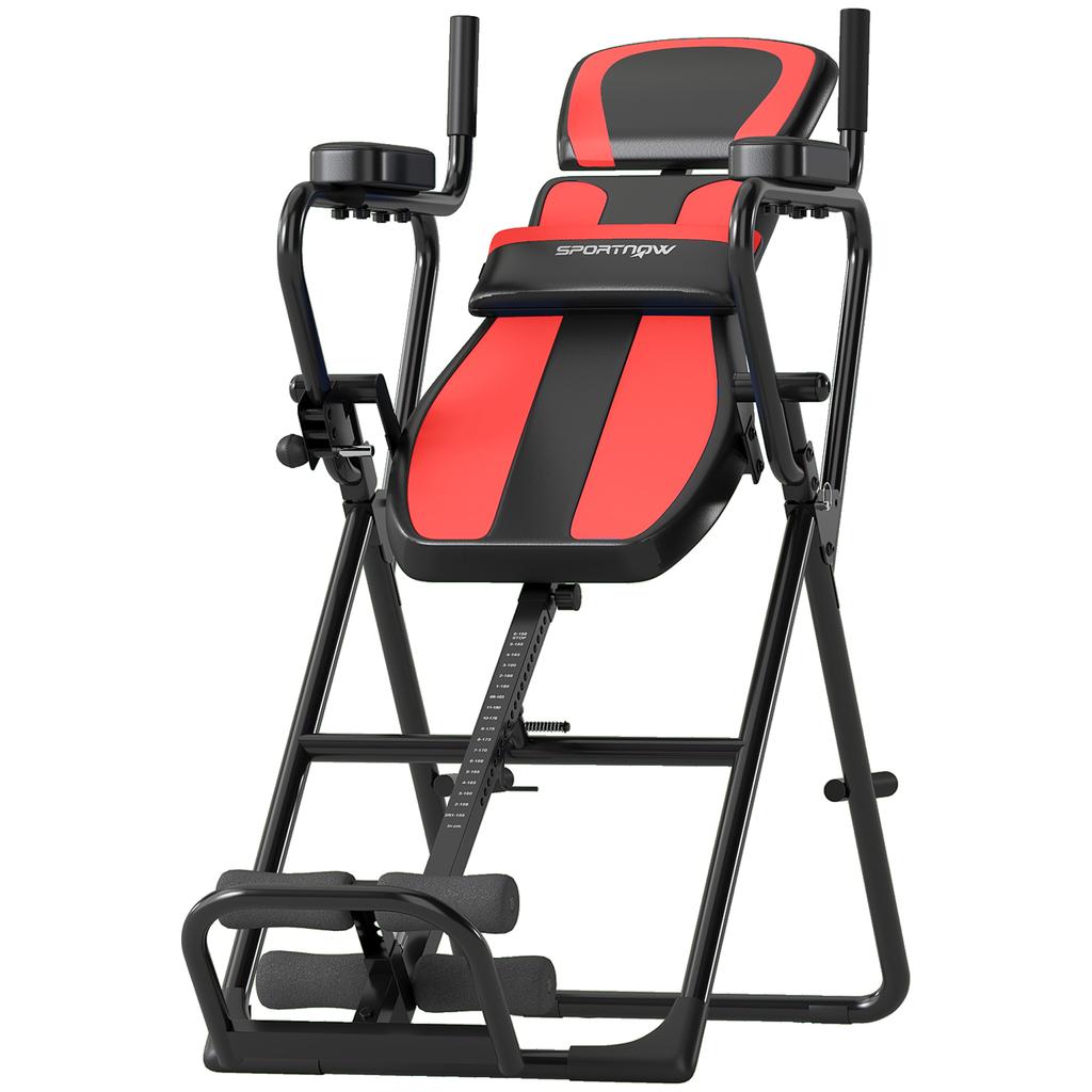 3-in-1 Inversion Bench Inversion Table with 3 Inversion Angles Push-Up & Pull-Up Bars Headrest