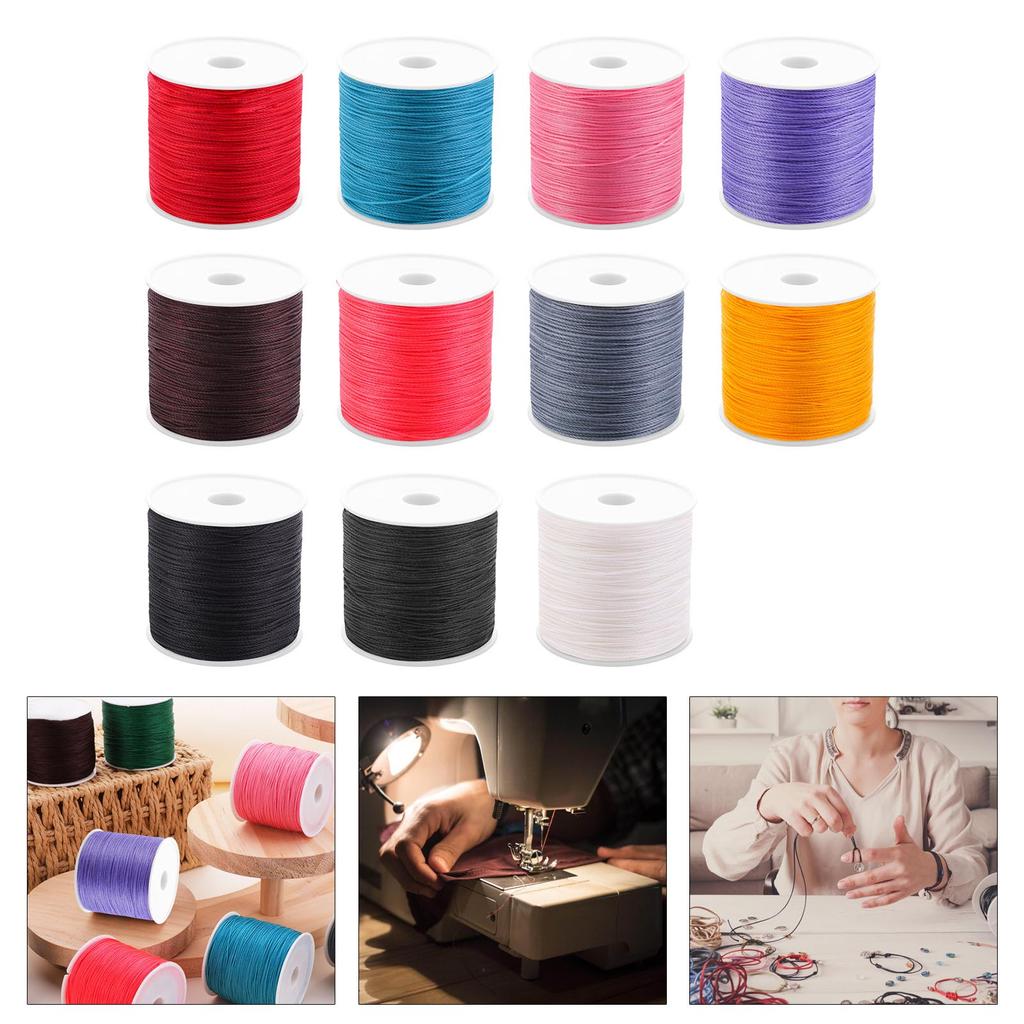 Leder Nähgarn 115 Yard pro Spule Gewachstes Garn Kordel Handnähgarn für Leder Nähen Buchbinden
