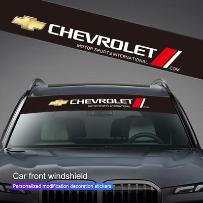 Car Windshield Stickers Sunshade Decorative Paster For Camaro Equinox Traverse Montana Silverado TrailBlazer Suburban