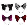 Simulation Fox Ear Shape Hair Hoop Cute Hair Holder Rave Halloween Cosplay Party Costume Headwear for Children Women