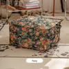 Nordic Oil Painting-Style Futon Cushion: Retro Light Luxury for Living Room Floor or Seat.
