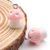 3D Resin Mushroom Pendant Charm for DIY Keychain & Bracelet Jewelry