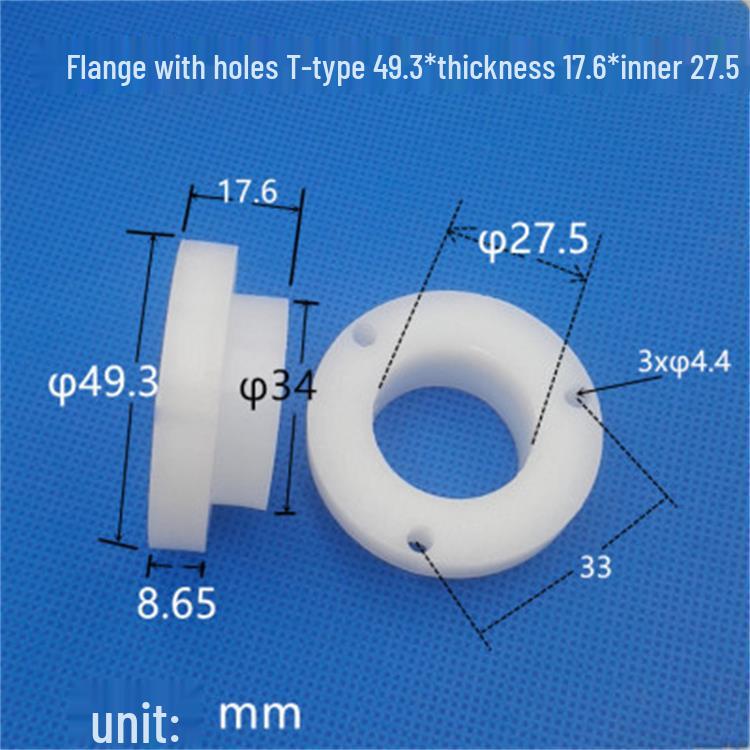 Horizontal Plastic Guide Bushing with Nylon Coupling and Flange Bearing Sleeve