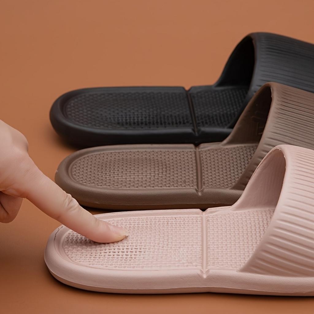 Wygodne kapcie EVA - Antypoślizgowe, Gruba podeszwa, Prążkowany design, Kapcie plażowe do wewnątrz i na zewnątrz, Kapcie codzienne | Styl casual Kapcie domowe