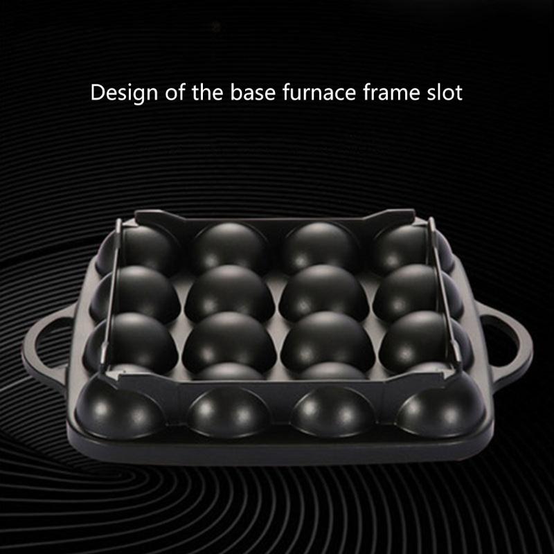 Maszyna do robienia placków z ośmiornicami Nieprzywierająca płyta do gotowania 16-dołkowa aluminiowa patelnia grillowa na placki z ośmiornicami Łatwa w użyciu