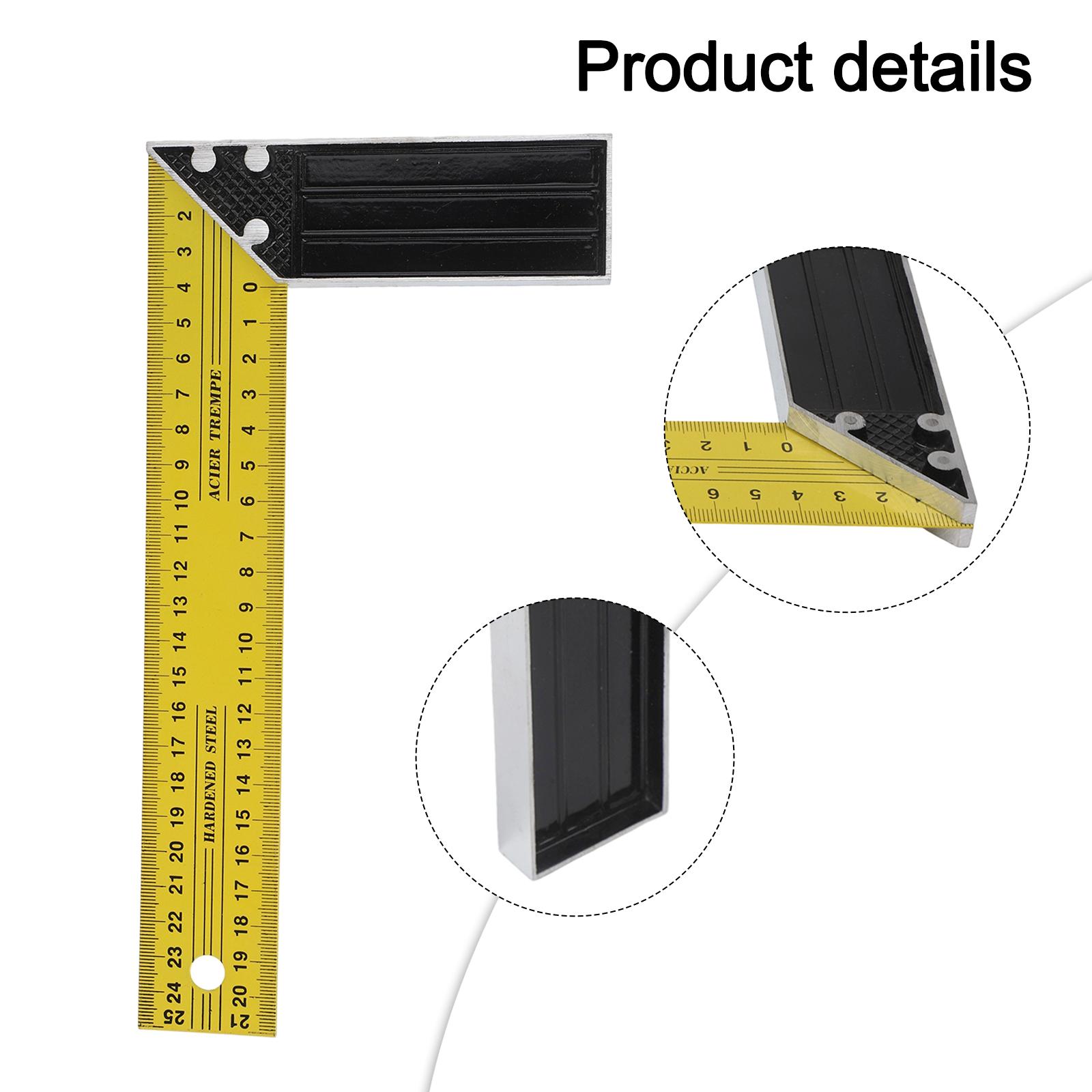 Angle Square Ruler Carpenter L-Square Measure Ruler Stainless Steel Tool Woodworking Craft Engineer New Practical