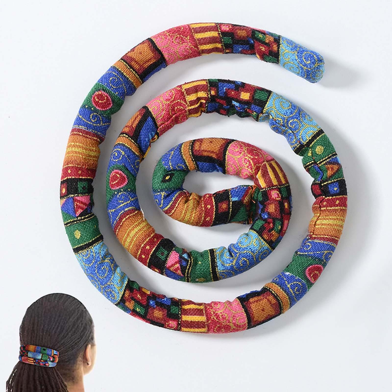 

Резинка для волос со спиральным замком, резинка для волос с дредами, аксессуары для дредов, спиральные резинки для волос One Size