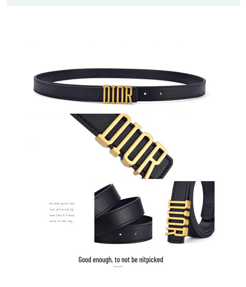 Women's Korean Style Leather Belt with Letter Buckle - Minimalist Fashion Belt for Skirts and Pants
