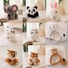 Adorable Plush Animal Tiger Panda Bunny Toy Wristband With Soft Short Fur