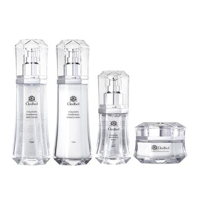 Cledbel Collagen Whitening Skin Toner + Essence Lotion + Serum + Cream Set, 1 Set