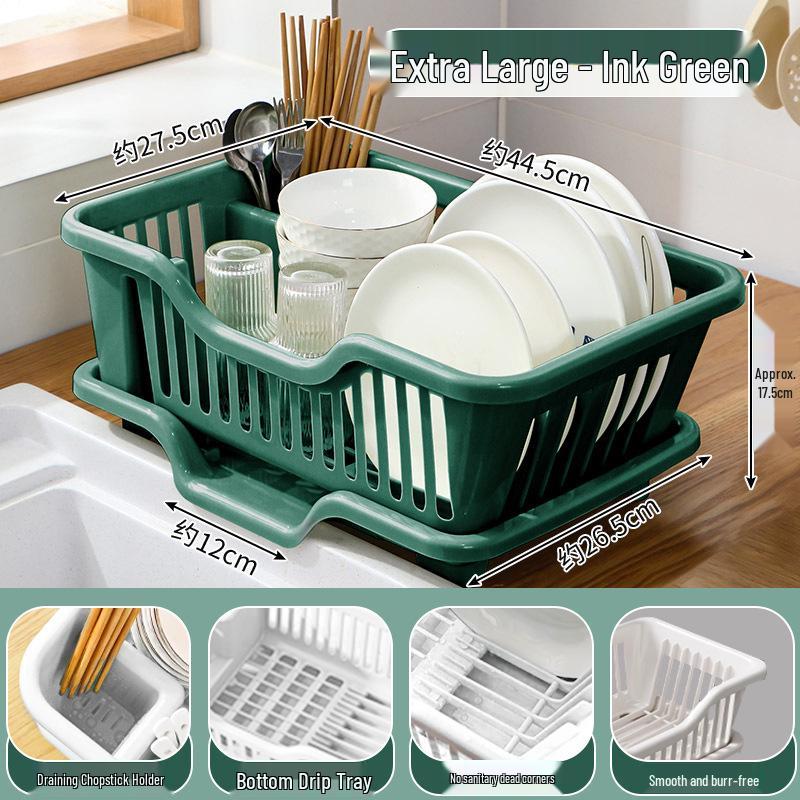 Thickened Kitchen Sink Dish Rack & Drainer Organizer