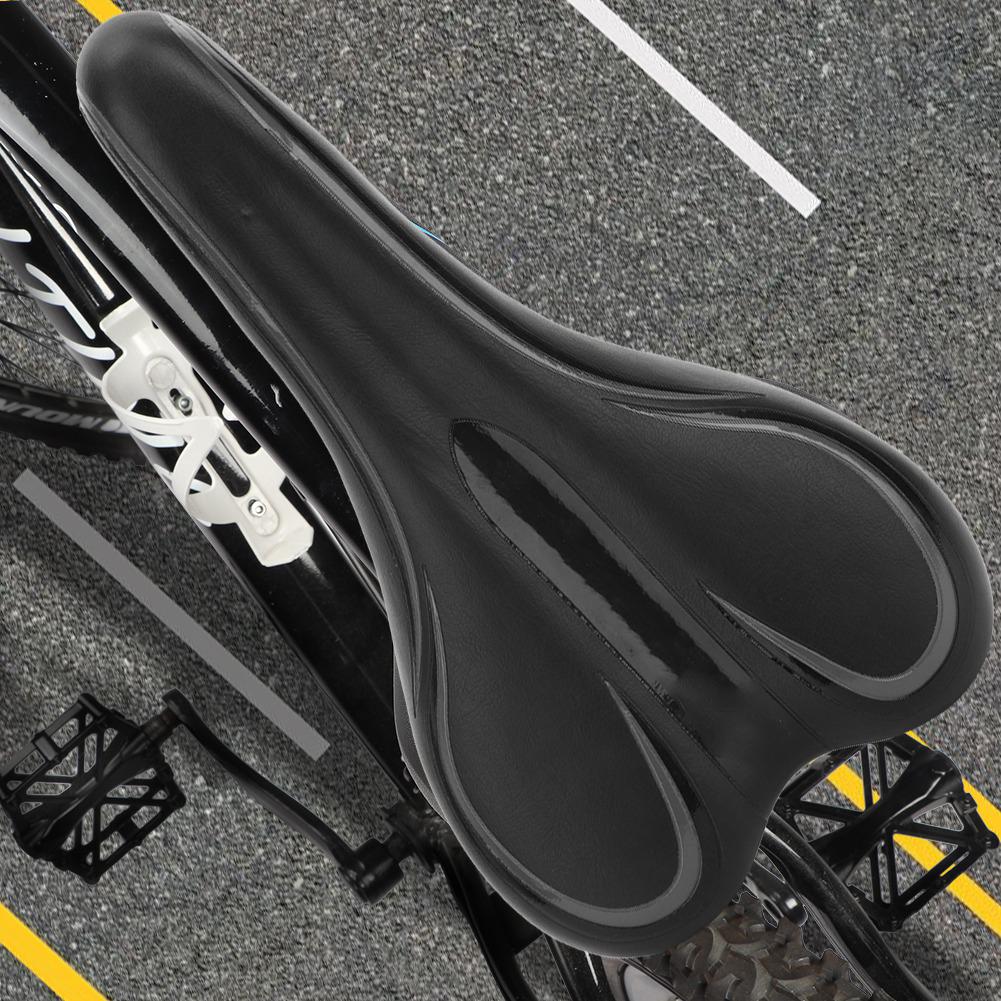 Sponge Non Slip Bike Seat Saddle Replacement Accessory for Mountain Road Bicycle(black 112 Bike Saddle)