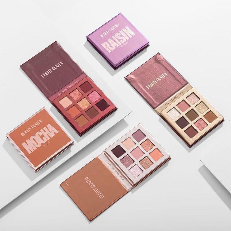 BEAUTY GLAZED - 9-Color Chocolate Eyeshadow Palette - 5 Types