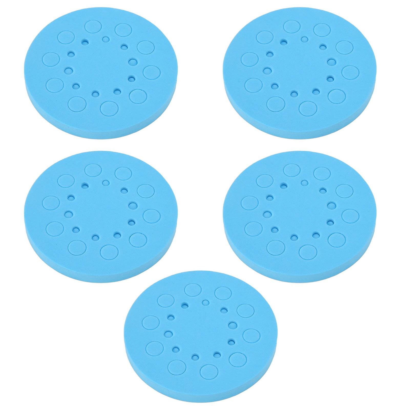 

5 шт. Круглый пенопластовый держатель для пробирок, легко снимаемый, многоразовый, плавающий, держатель для центрифужных пробирок объемом 0,2 мл 2 holes синий