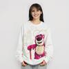 Li Ning × Disney Collaboration Pixar Strawberry Bear Series Cartoon Letter Okrągły Dekolt Wygodna, oddychająca, ciepła bluza polarowa AWDU432-5