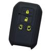 IKT Smart Key Silicone Cover for Suzuki Cars, Sliding Type, 4 Buttons, Black Yellow,