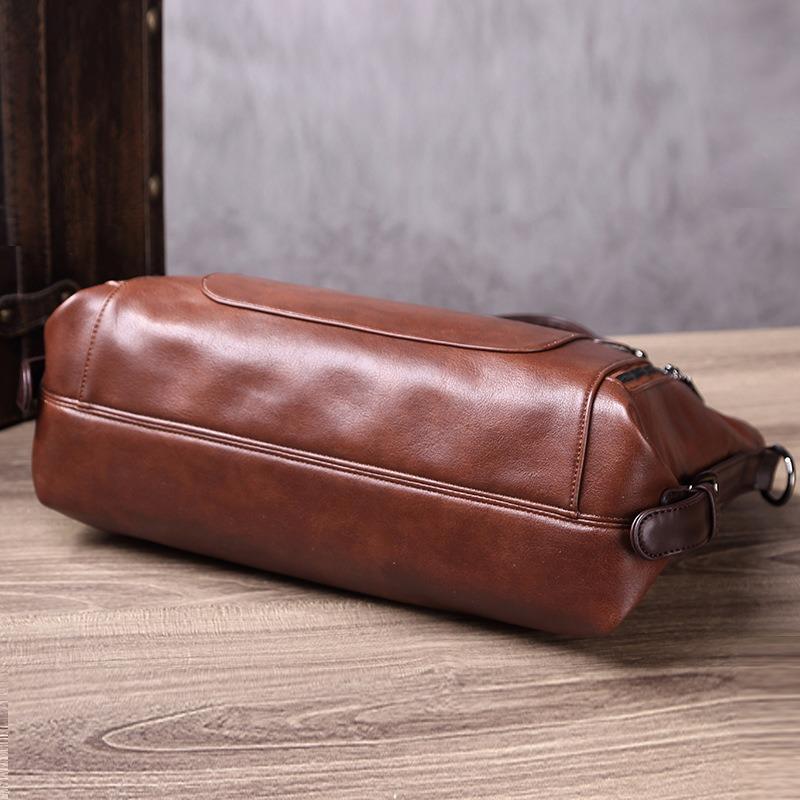 Luxe Handtas Dames Tote Bag Vintage Gewaxt Leer Schoudertas voor Werk Reizen Herfst Winter Nieuwe Mode Portemonnee