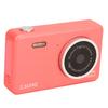 2.5K HD Selfie Camera 8 Times Zoom Automatic Light Sensitivity Compact Cute Dual Lens Digital Camera for Student Pink