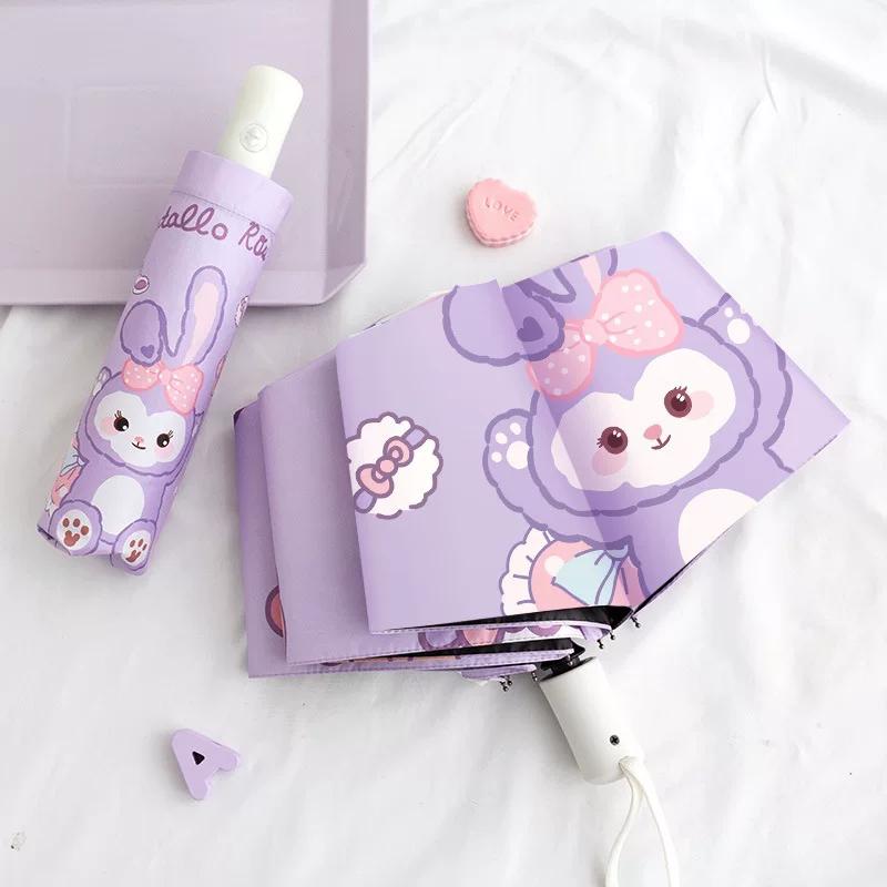 Cinnamoroll 9-Year-Old Children's Umbrella for Girls, Suitable for 8-11-Year-Old Elementary School Students, Automatic Dual-Use for Sun and Rain