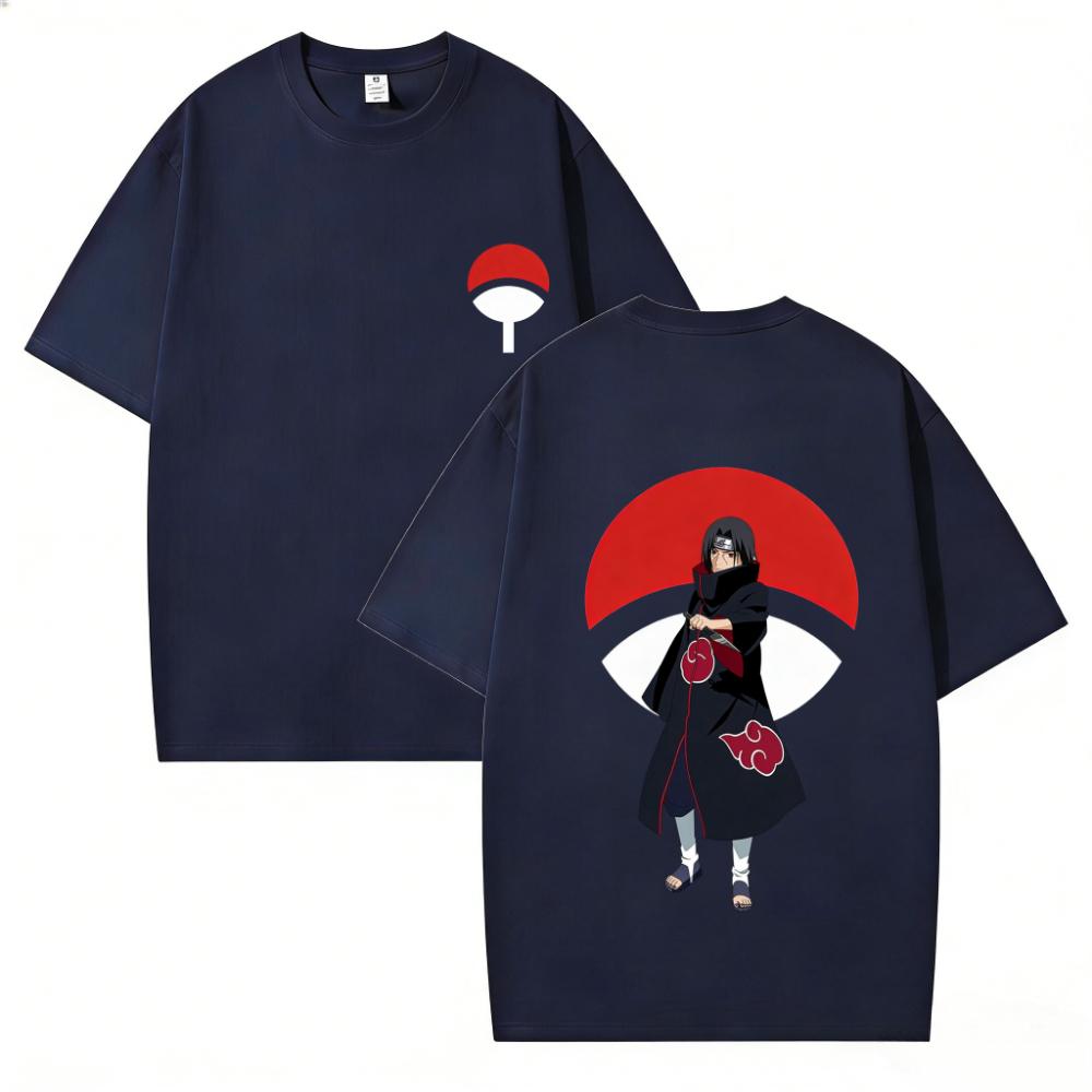 Cartoon Anime Naruto Aufdruck Oberteil 2026 Sommer Neues T-Shirt Unisex Anime Naruto Sport Baumwoll-T-Shirt