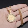 Hip Hop Iced Out San Benito San Benito Holy Medal Pendant Jesus Necklace Religious Amulet Jewelry for Men and Women
