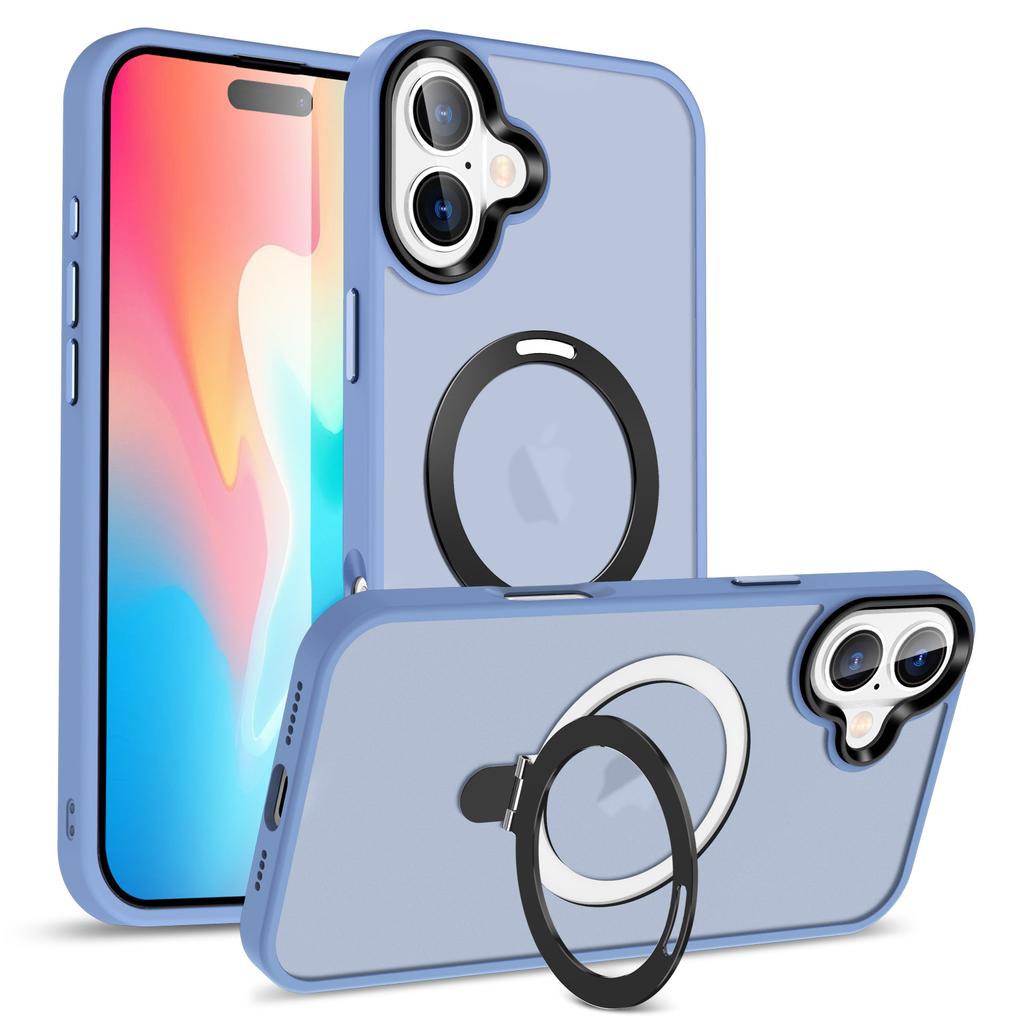 For iPhone 16 Plus Case Kickstand Back Phone Cover Compatible with MagSafe