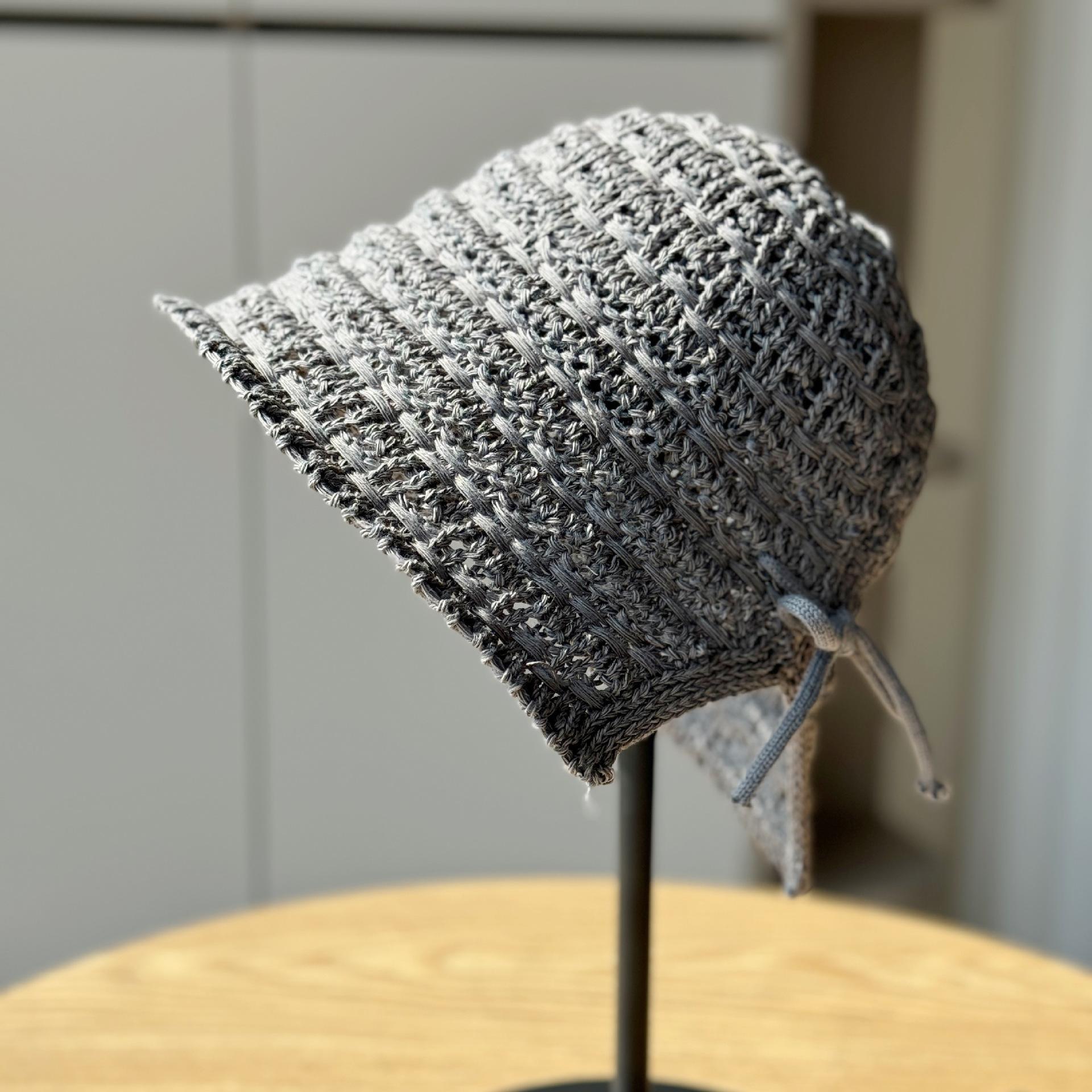 

Новая шляпа-ведро женская летняя шляпа с бантом и разрезом вилкой, дышащая, рыболовная шляпа от солнца ONE SIZE серый