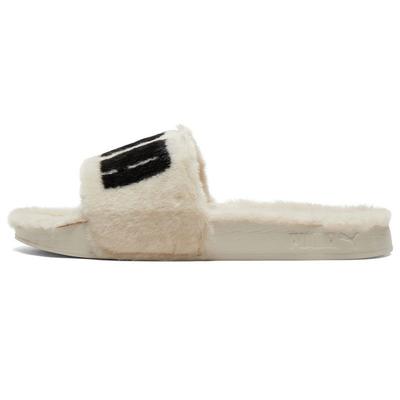 Women's Leadcat 2.0 Fuzz Slides Cream White 387313-02