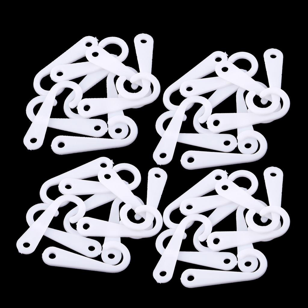 

50 вішалок Пластикові гачки J-подібні підвісні білий