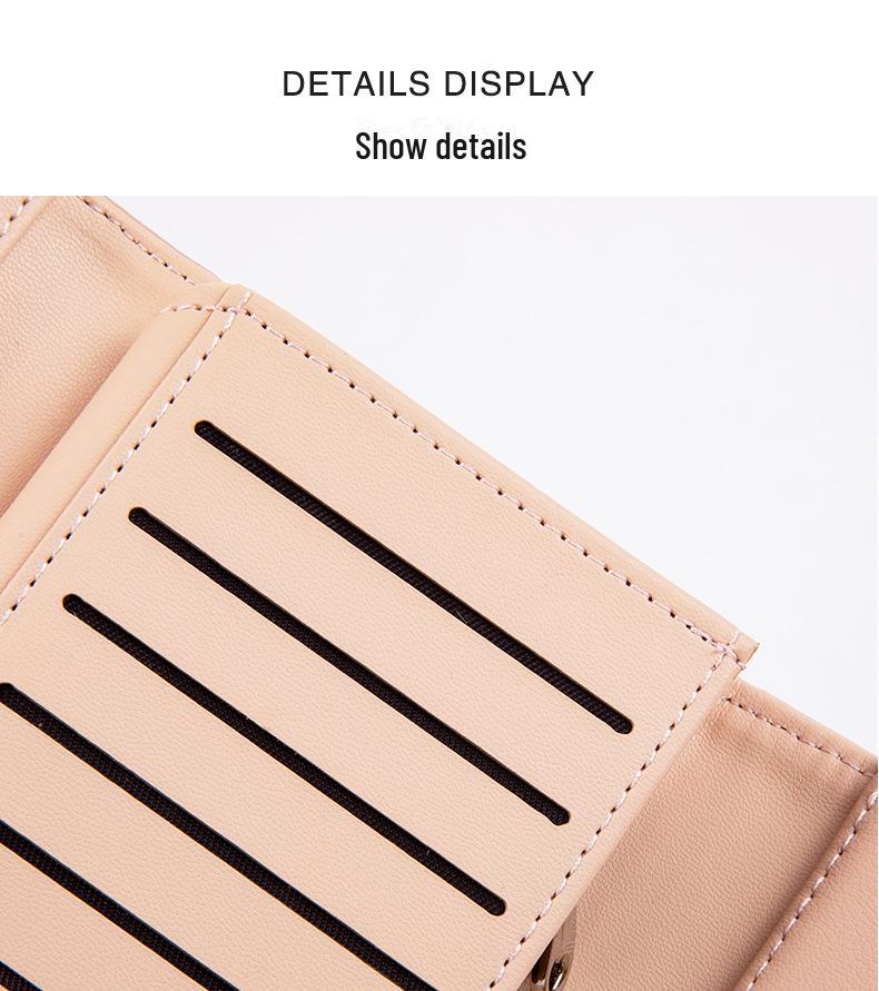 Frauen 2025 Koreanische PU Leder Retro Blatt Schnalle Lange Brieftasche