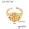 Love Hammer Ring Stainless Steel Plated 18K Gold Opening Retro Design Niche Temperament Jewelry