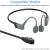 Threeeggs Magnetic Charging Cable Compatible with AfterShokz Aeropex AS800 OpenComm ASC100SG & Shokz OpenRun Pro & OpenRun & OpenRun Mini Wireless