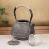 OULOVECO Iron Handmade Cherry Blossom Cast Iron Water Quality Even Heat Iron Supplementation Suitable for Direct Flame and Induction Tea Set Teapot,
