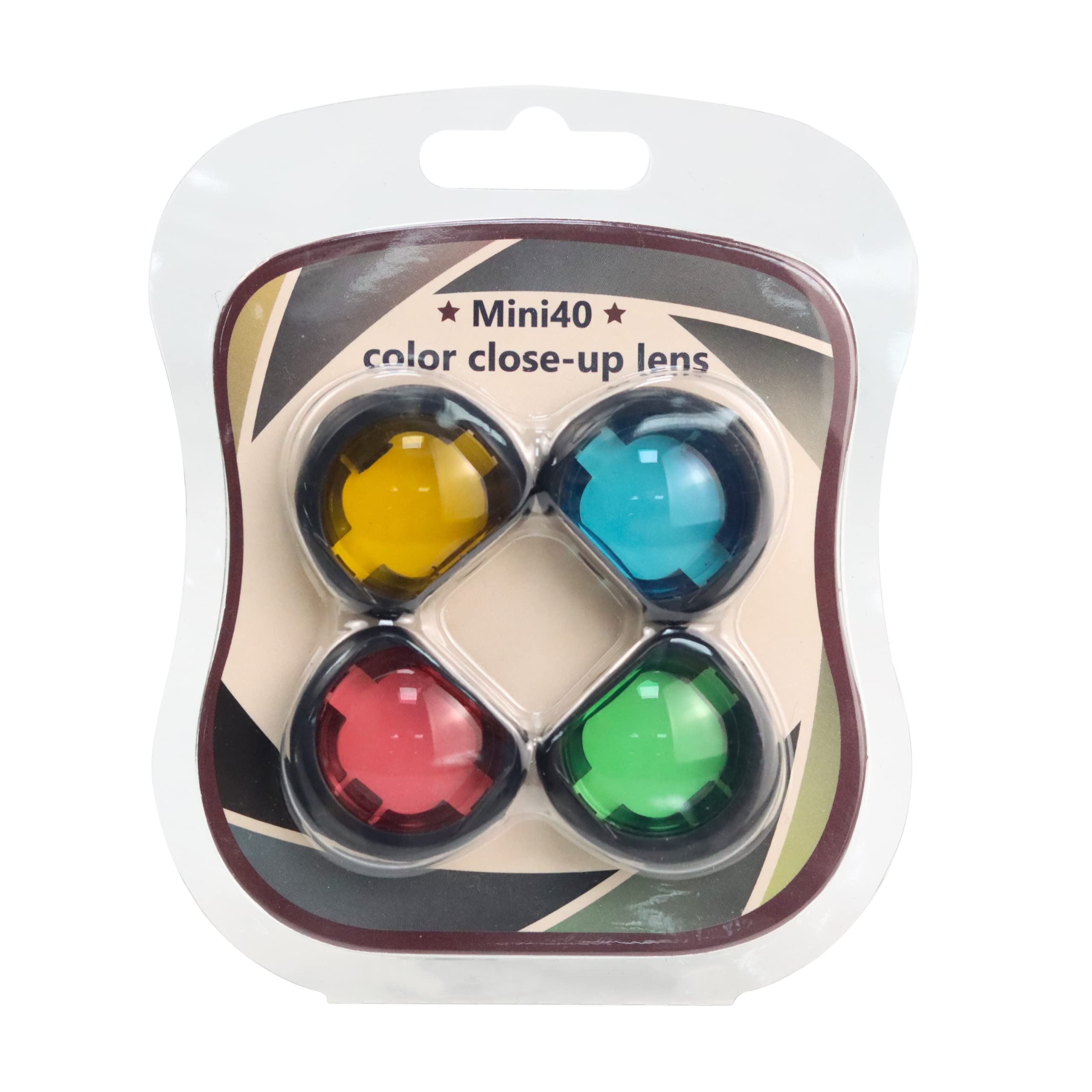 

HIYQIN Cheki Color Filter Lens Accessory for Fujifilm Instax Mini Set of 4 Filter, 40, Pink, Green, Yellow, Blue,