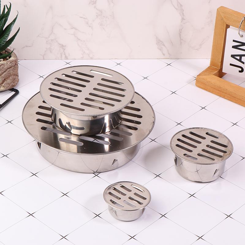 Floor Drain 50/70/110/150MM Stainless Steel Balcony Drainage Roof Round Floor Drain Cover Rain Pipe Cap Drain Pipe Floor Drain