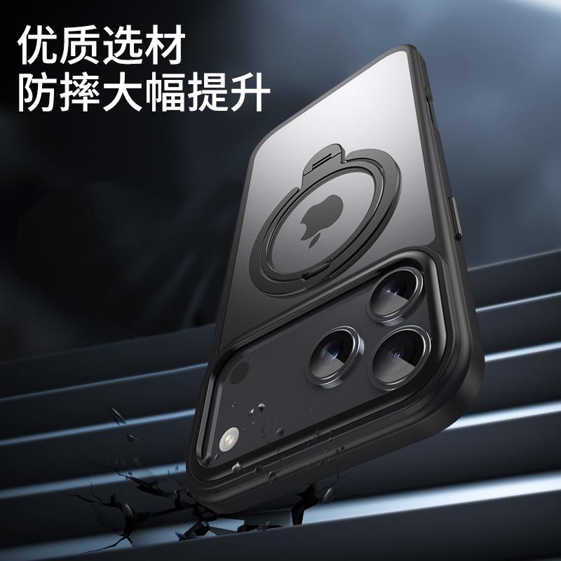 Applicable to Apple 11Promax mobile phone case, double ring magsafe magnetic suction iPhone11Pro fulcrum case, anti-drop.