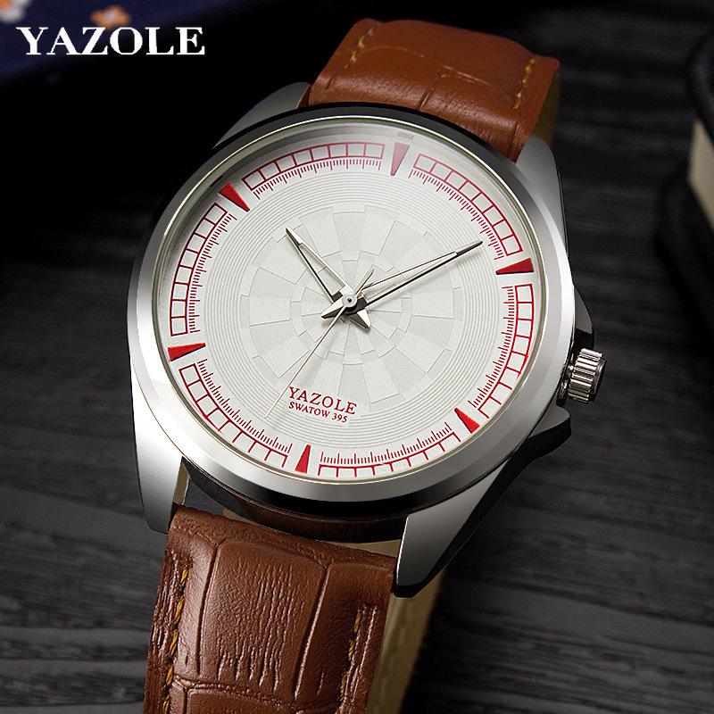 

YAZOLE Fashion Trend Мужские часы Мужские кварцевые часы с ремнем Мужские часы