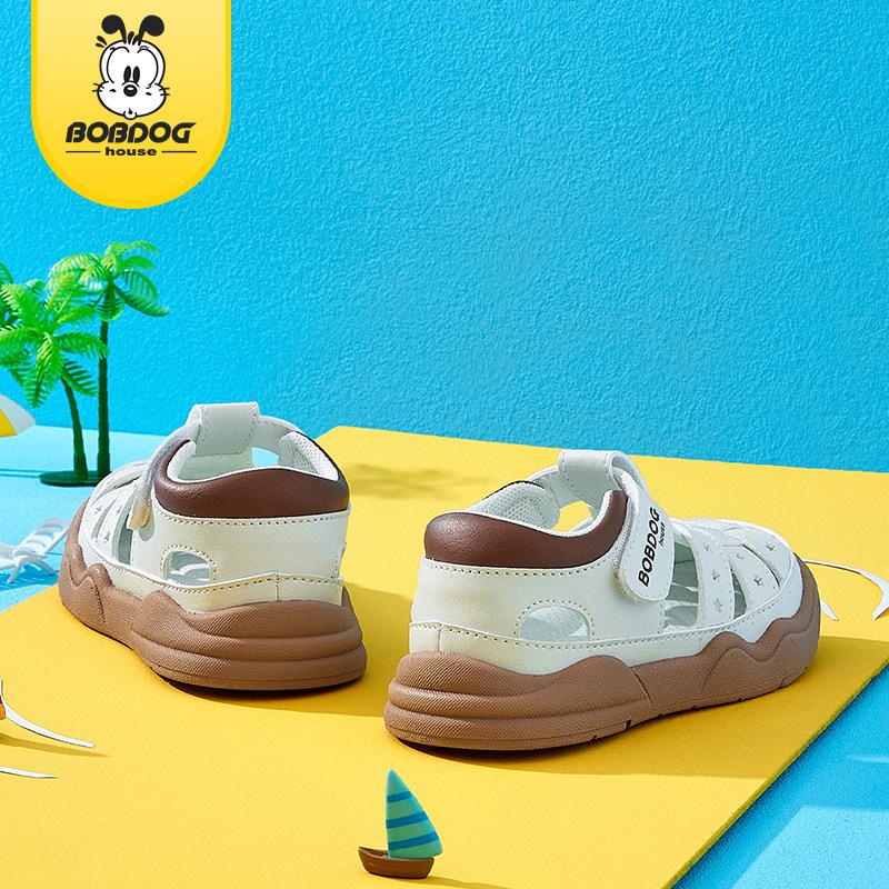 Babu Dou 2025 Summer Closed-Toe Sandals for Boys & Girls - Toddler Walking Shoes