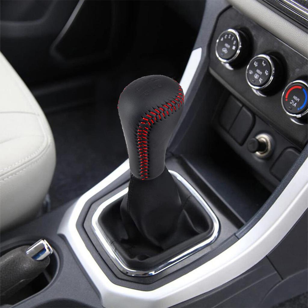5 Speed Leather Gear Shift Knob Universal Gear Shift Lever For Toyota Trd Manual Transmission Automatic Gear Level Knob Shift