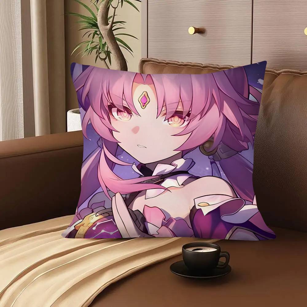 1pc Cartoon Anime Game Honkai Star Rail Fu Xuan Pillow Case Fashion Square Pillowcase Bedroom Sofa Room Ins Decoration Leisure