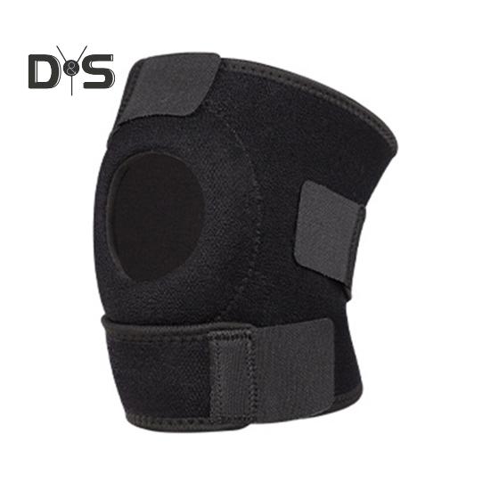 

Спортивный наколенник для поддержки колена при боли, регулируемая эластичная защита колена, дышащая, фитнес-поддержка колена при разрыве мениска MCL чёрный