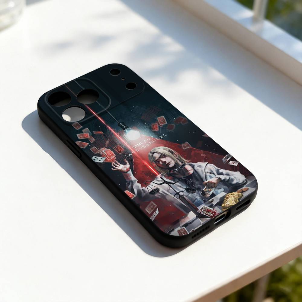 

A-Alice in B-Borderland Cool Phone Case For iPhone 17,16,15,14,13,12,11,Pro,Max,Plus,E,SE4,Air,Mini Black Soft Cover iPhone15promax