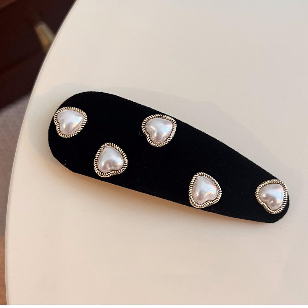 1pc Retro Korean Version New Bb Clip Hair Accessory for Women, Pearl Hair Clip, Hair Accessory Clip, Dec Jewelry