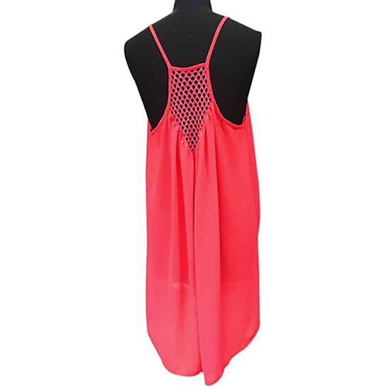 Sexy Women's Summer Casual Sleeveless Strap Backless Beach Dress for Evening Party