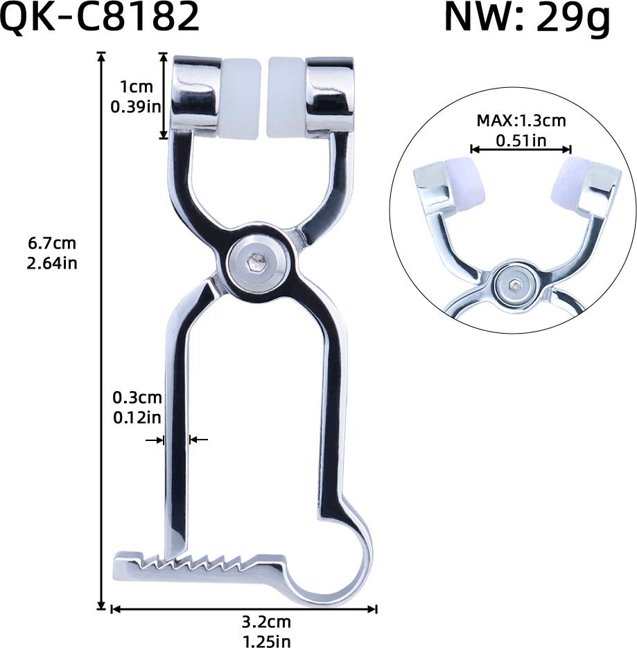 QKKQ Metal Nipple Pliers Breast Clamps BDSM Bondage Sex Game Toys Bondage Gear Nipple Clamps for Women