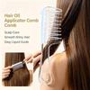 Unisex Transparent Essential Oil Applicator Massage Comb With Built-In Liquid Reservoir Rolling Metal Teeth