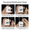 Keyless Resettable Padlock 3 Digit Coded Password Lock Useful Combination Padlock  Backpack