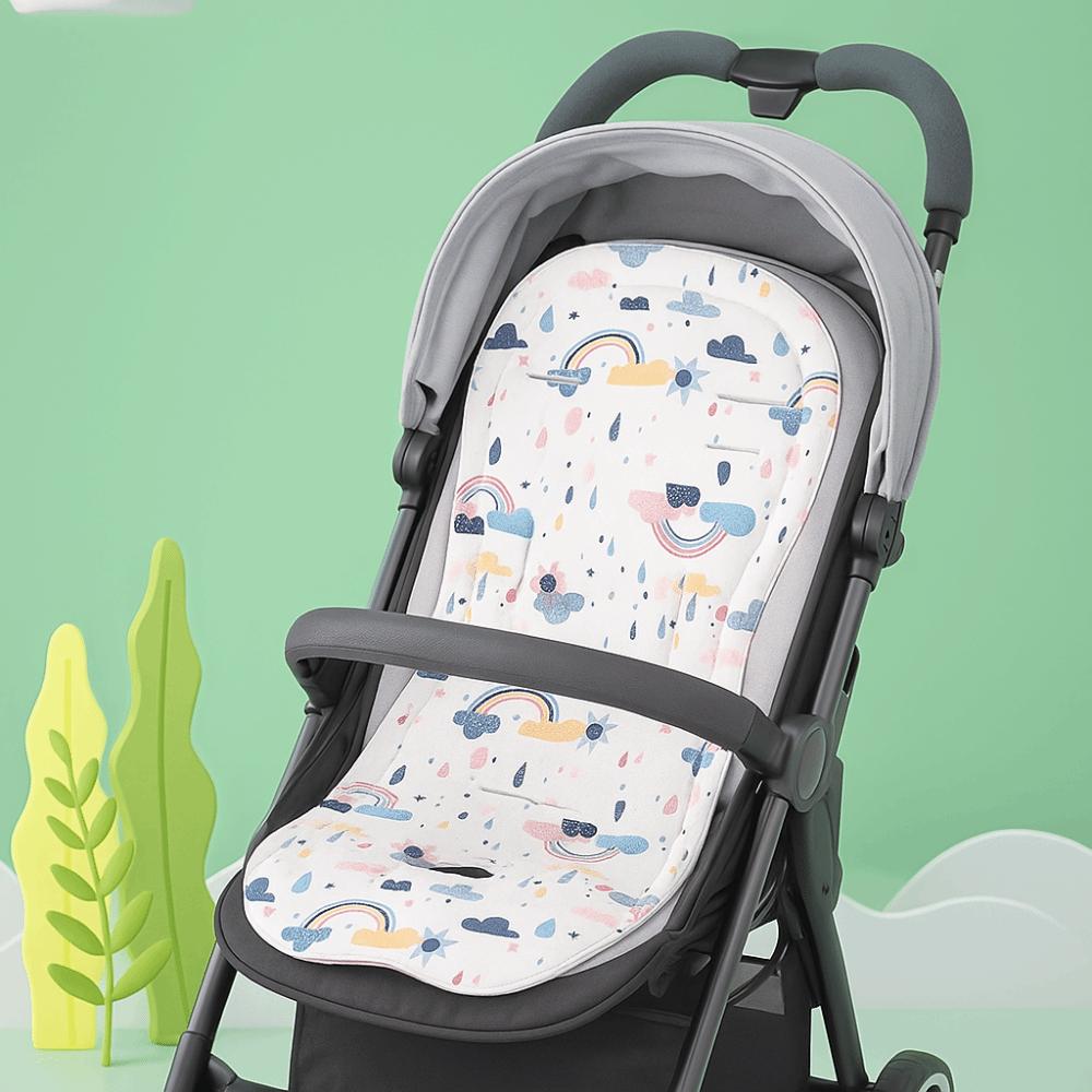 Comfortable Baby Pram Seat Mat Cartoon Printed Dining Chair Cotton Pad Baby Stroller Cushion  Kids