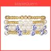 Chinesischer Stil Blau-Weiß Keramik Perlenarmband Handgefertigt Mehrschichtig Damen Mode Schmuck Für Geschenk