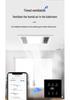 Smart Touch-Screen Bathroom Heater Switch, Flush-Mounted, Wireless Mijia App Compatible